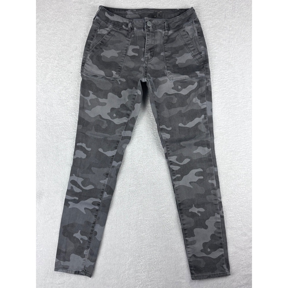 Seven7 Utility Ankle Skinny‎ Jeans Concrete Camo Gray Size 4